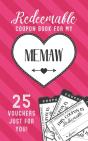 Redeemable Coupon Book For My Memaw 25 Vouchers Just For You - Preview
