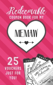 Redeemable Coupon Book For My Memaw 25 Vouchers Just For You