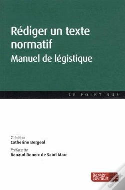 Capa do artigo Rediger Un Texte Normatif 7e Edition
