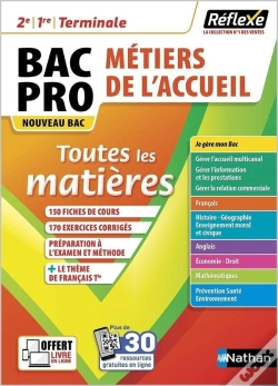 Capa do artigo Réflexe Bac Tome 18 : Toutes Les Matières ; 2de/1re/Terminale, Bac Pro Métiers De L'Accueil (Édition 2021)