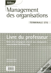Reflexe; Management Des Organisations ; Terminale Stg ; Livre Du Professeur
