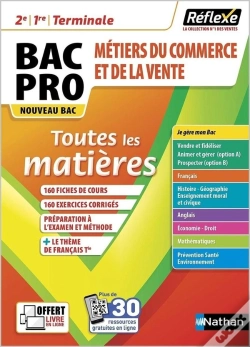 Capa do artigo Réflexe : Toutes Les Matières ; 2de/1re/Terminale, Bac Pro Métiers Du Commerce Et De La Vente (Édition 2021)
