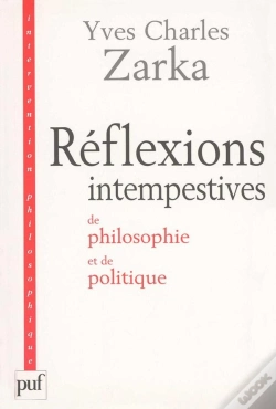 Capa do artigo Réflexions Intempestives De Philosophie Et De Politique