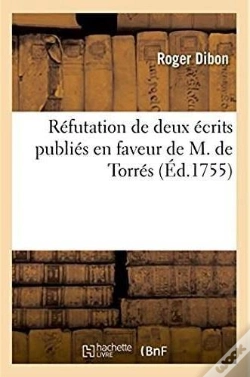 Capa do artigo Refutation De Deux Ecrits Publies En Faveur De M. De Torres