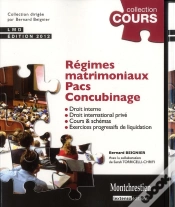 Capa do artigo Regimes Matrimoniaux - Pacs- Concubinage 3eme Edition