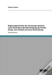 Capa do artigo Regionalgeschichte Des Gerstunger Beckens Unter Besonderer Beracksichtigung Des Dorfes Herda, Sein Umfeld Und Seine Entwicklung