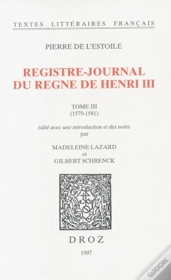 Capa do artigo Registre-Journal Du Regne De Henri  Iii