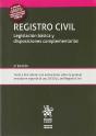 Registro Civil Legislación Básica Y Disposiciones Complementarias 5ª Edición 2018 - Preview