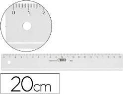 Capa do artigo Régua M+R 20cm Plástico Transparente