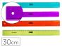 Régua M+R 30cm Plástico de Cores Sortidas, Graduada e Biselada - Preview