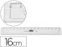 Regua m+r plastico cinza 16 cm - Preview