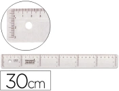 Capa do artigo Regua plastico cristal liderpapel transparente 30 cm