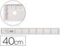 Regua plastico cristal liderpapel transparente 40 cm - Preview