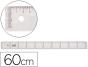 Regua plastico cristal liderpapel transparente 60 cm - Preview