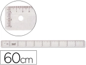 Capa do artigo Regua plastico cristal liderpapel transparente 60 cm