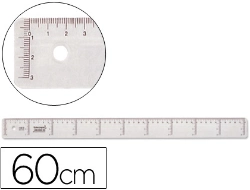 Capa do artigo Regua plastico cristal liderpapel transparente 60 cm