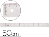 Capa do artigo Régua Plástico Cristal Transparente - Liderpapel - 50 cm