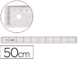 Capa do artigo Régua Plástico Cristal Transparente - Liderpapel - 50 cm