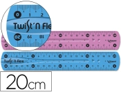 Capa do artigo Régua Plástico Flexível de 20cms. - Cores Sortidas Rotativo