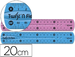 Capa do artigo Régua Plástico Flexível de 20cms. - Cores Sortidas Rotativo