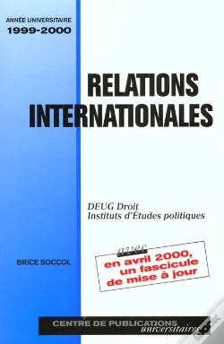 Capa do artigo Relations Internationales