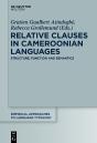Relative Clauses In Cameroonian Languages - Preview