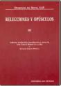 Relecciones Y Opúsculos Iii - Preview