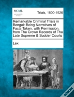 Capa do artigo Remarkable Criminal Trials In Bengal: Be