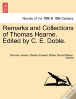 Capa do artigo Remarks And Collections Of Thomas Hearne
