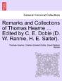 Remarks And Collections Of Thomas Hearne - Preview