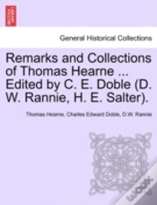 Capa do artigo Remarks And Collections Of Thomas Hearne