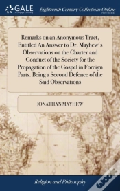 Capa do artigo Remarks On An Anonymous Tract, Entitled