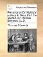 Remarks On Dr. Kipling'S Preface To Beza - Preview