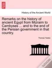 Capa do artigo Remarks On The History Of Ancient Egypt