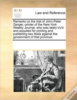 Capa do artigo Remarks On The Trial Of John-Peter Zenge