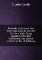 Remarks Two Letters From Bar Le Duc - Preview