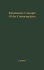 Renaissance Concepts Of The Commonplaces - Preview