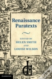 Capa do artigo Renaissance Paratexts