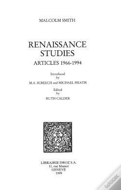 Capa do artigo Renaissance Studies : Articles 1966-1994