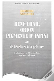 Capa do artigo René Char, Orion Pigmenté D