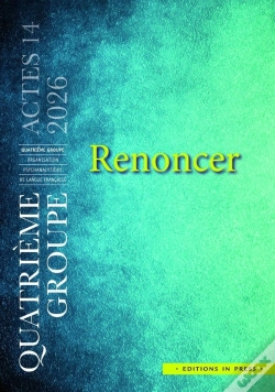 Capa do artigo Renoncer : Actes Du 4e Groupe De Psychanalyse