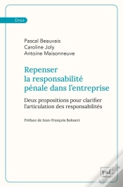 Capa do artigo Repenser La Responsabilité Pénale Dans L