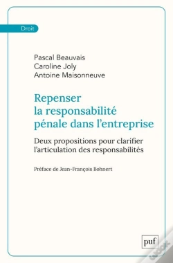 Capa do artigo Repenser La Responsabilité Pénale Dans L'Entreprise