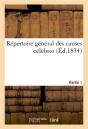 Repertoire General Des Causes Celebres. Partie 1 - Preview