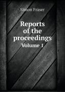 Reports Of The Proceedings Volume 1