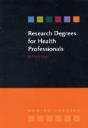 Research Degrees For Health Professionals - Preview