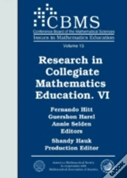 Capa do artigo Research In Collegiate Mathematics Education Vi