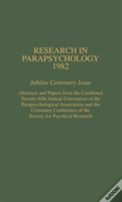 Capa do artigo Research In Parapsychology 1982
