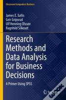 Research Methods And Data Analysis For Business Decisions
