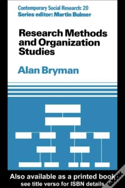 Capa do artigo Research Methods And Organization Studies
